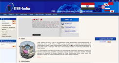 Desktop Screenshot of iter-india.org